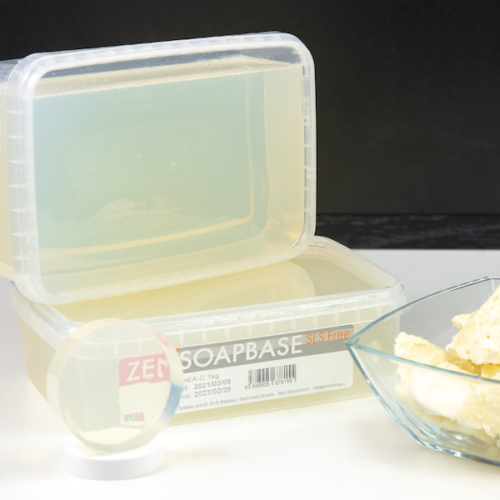 ZENISOAPBASE Shea-C Klare Rohseife transparent mit Sheabutter