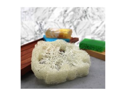 Luffa mit Baumwollschnur