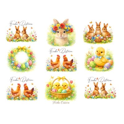 Wunderpapier bunte Ostern